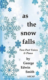 As the snow falls Two-Part choral sheet music cover Thumbnail